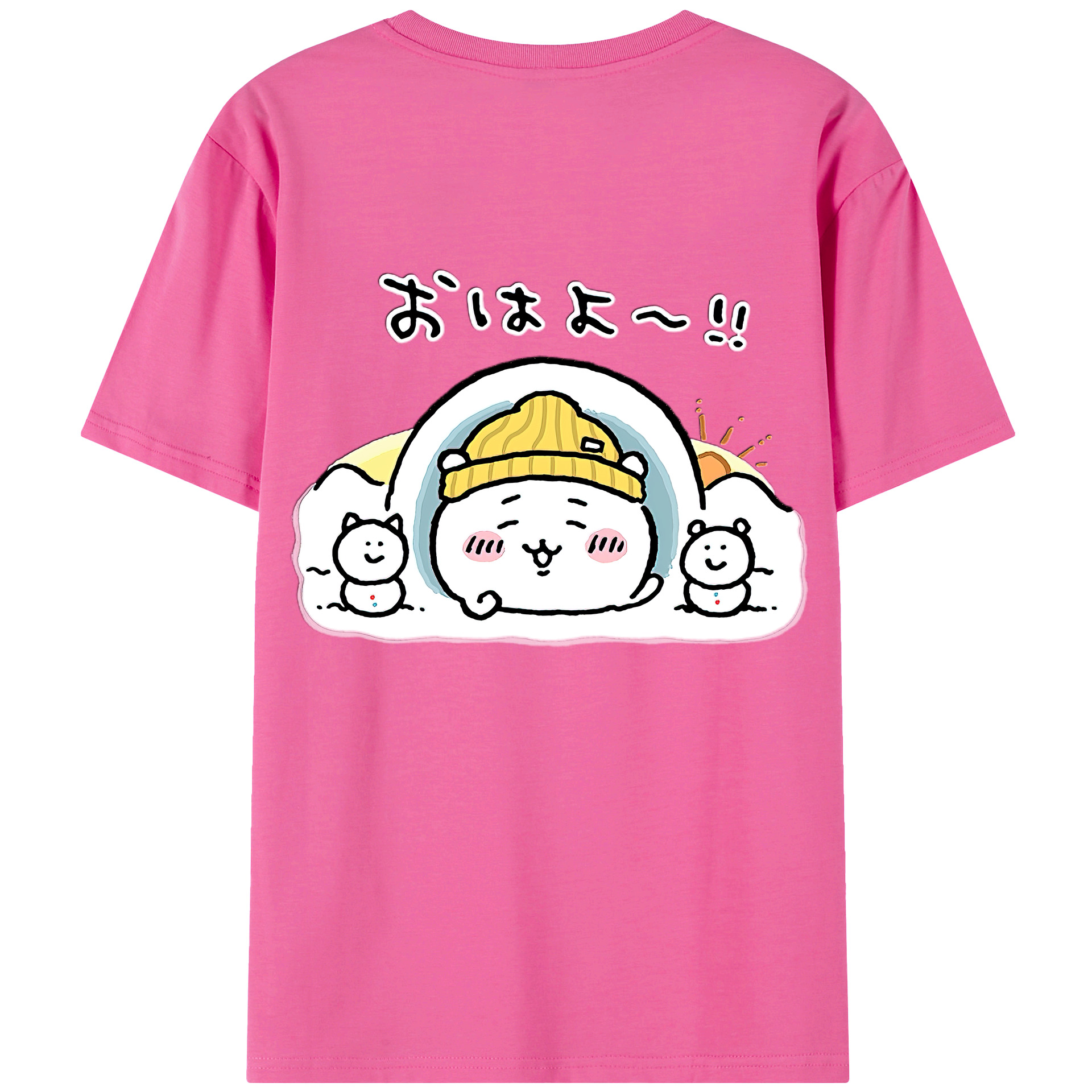 （画像用） ちいかわ ちいかわ Chii-kawa chiikawa レディース半袖Tシャツ(バックプリント)
